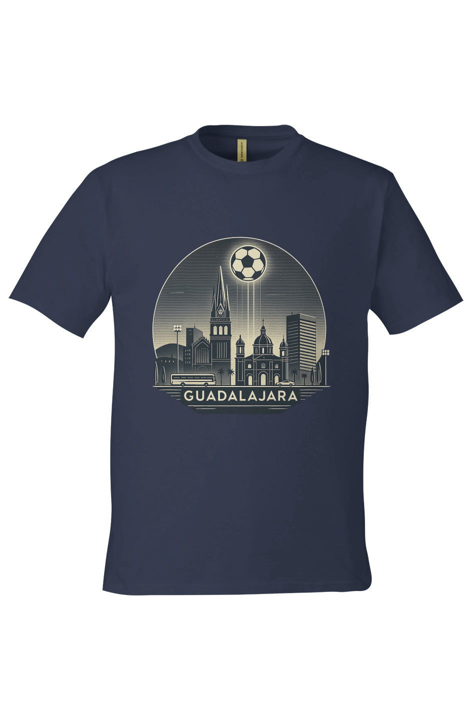 Guadalajara Skyline Mexico-Made 100% Cotton T-Shirt