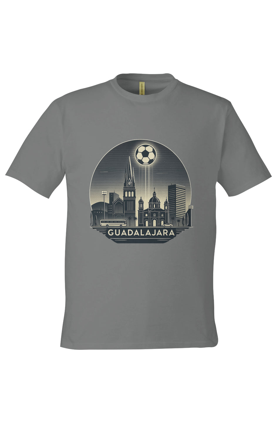 Guadalajara Skyline Mexico-Made 100% Cotton T-Shirt