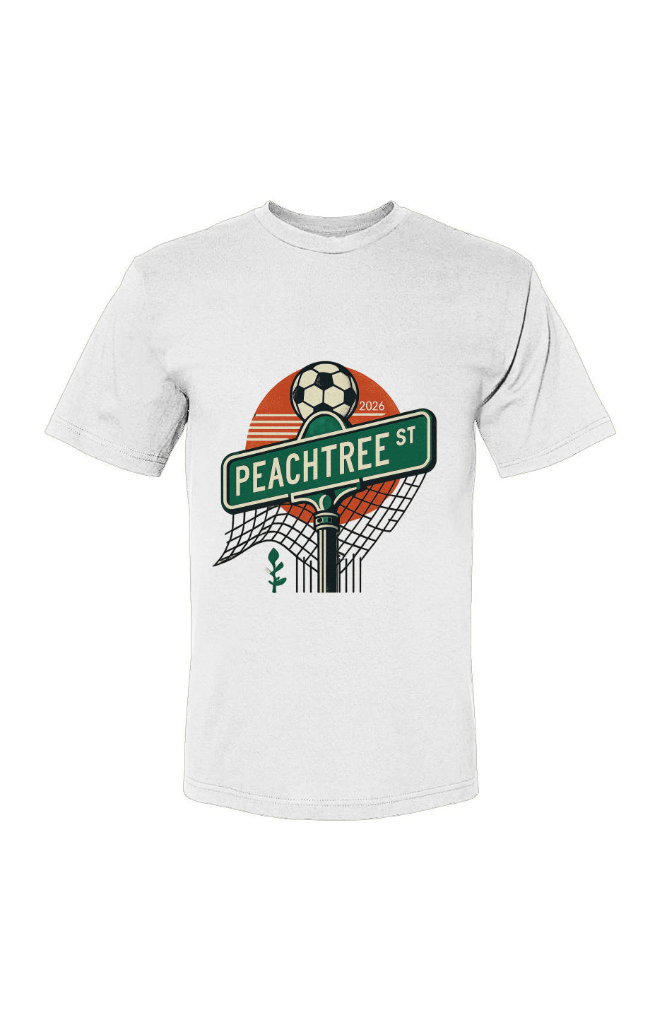 Atlanta Peachtree Street USA-Made 100% Cotton T-Shirt