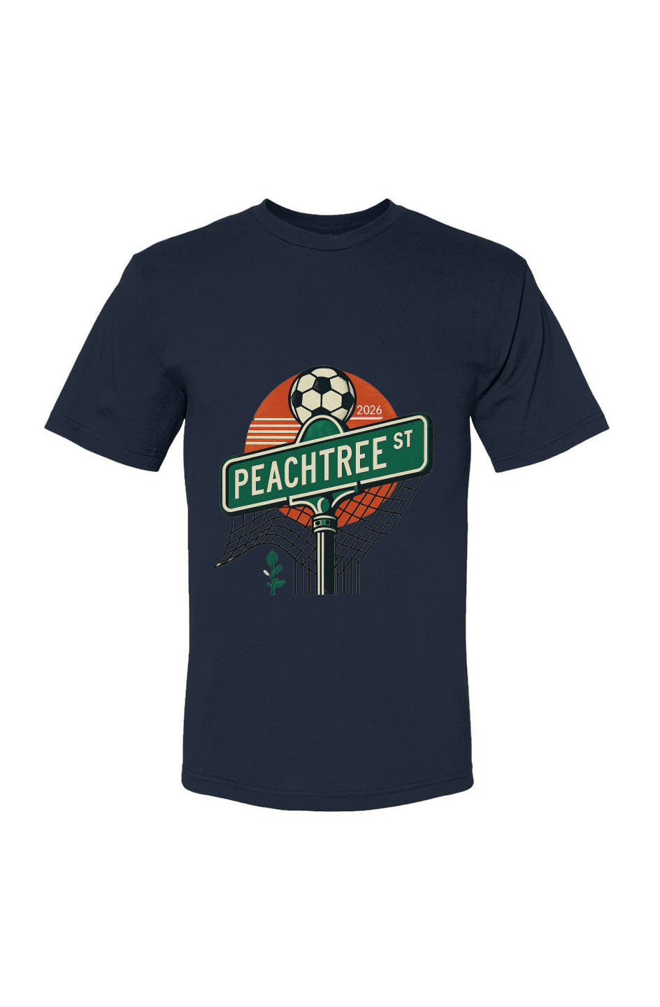 Atlanta Peachtree Street USA-Made 100% Cotton T-Shirt