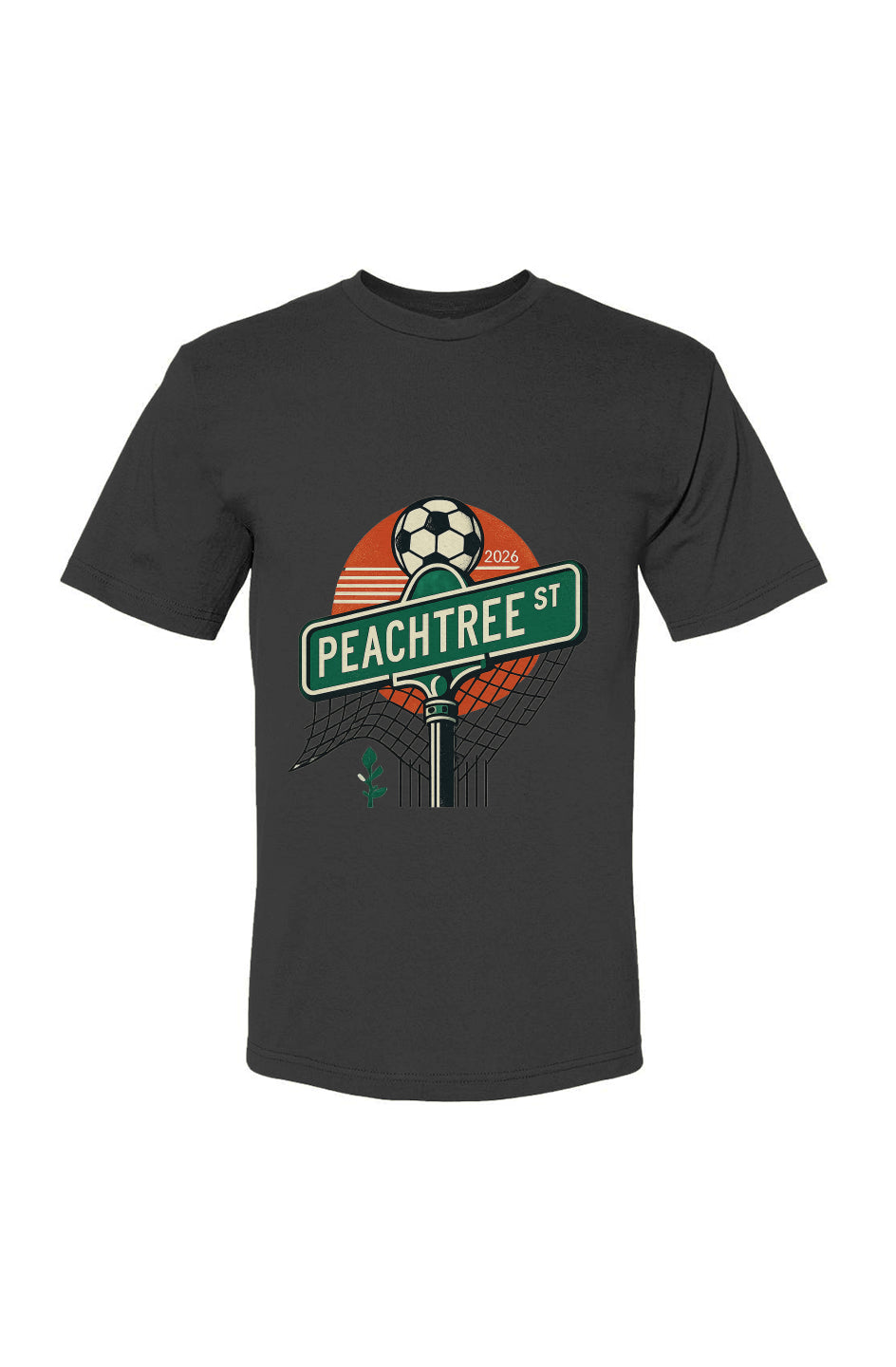 Atlanta Peachtree Street USA-Made 100% Cotton T-Shirt