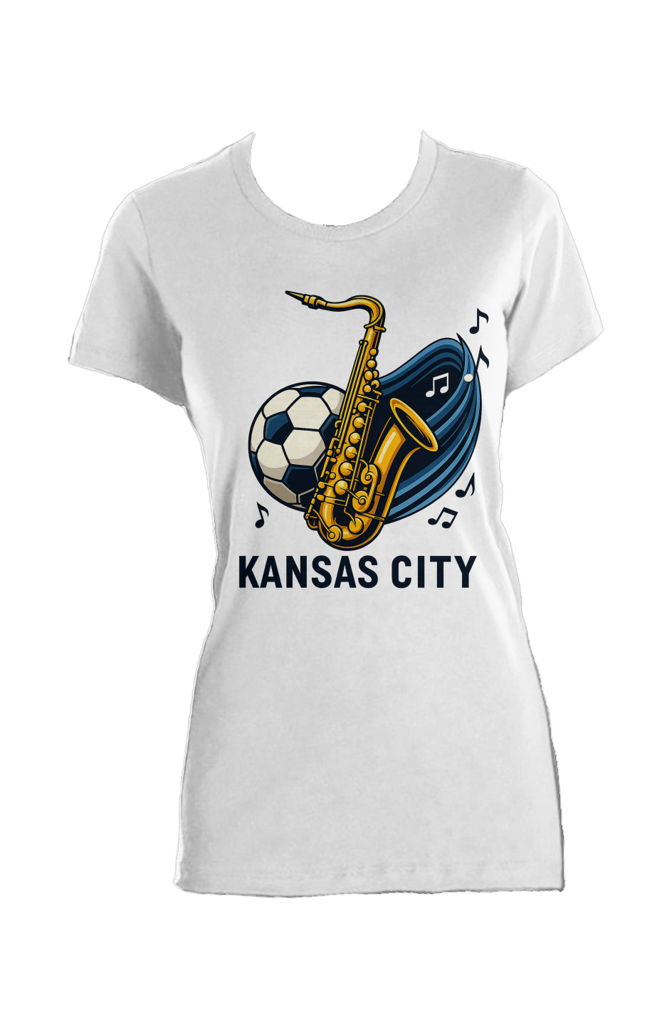 Kansas City Saxophone Ladies Made in USA Crew T-Shirt