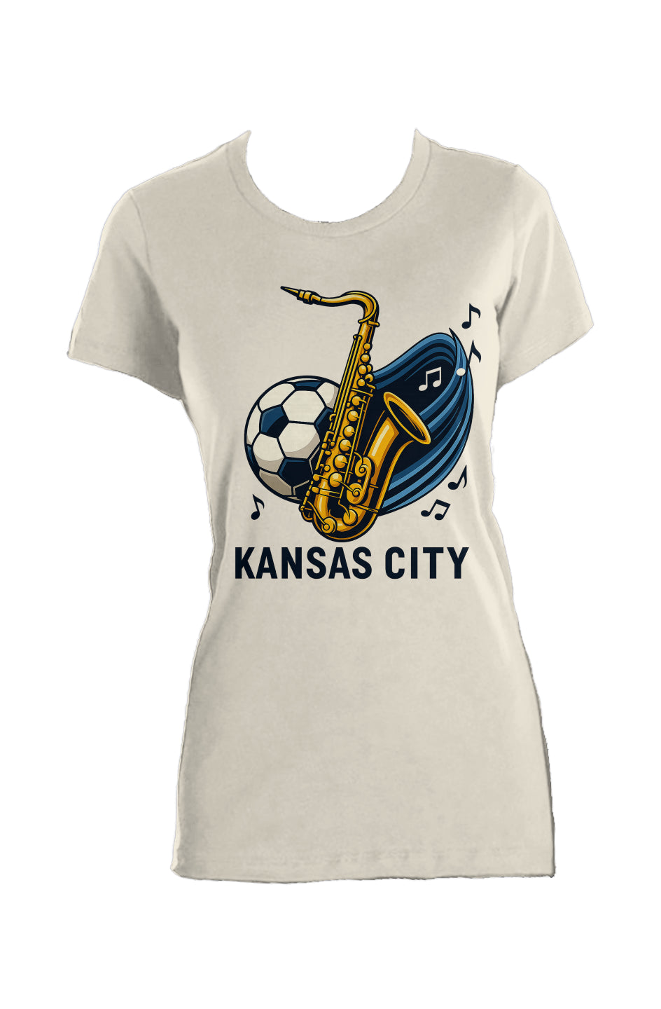 Kansas City Saxophone Ladies Made in USA Crew T-Shirt