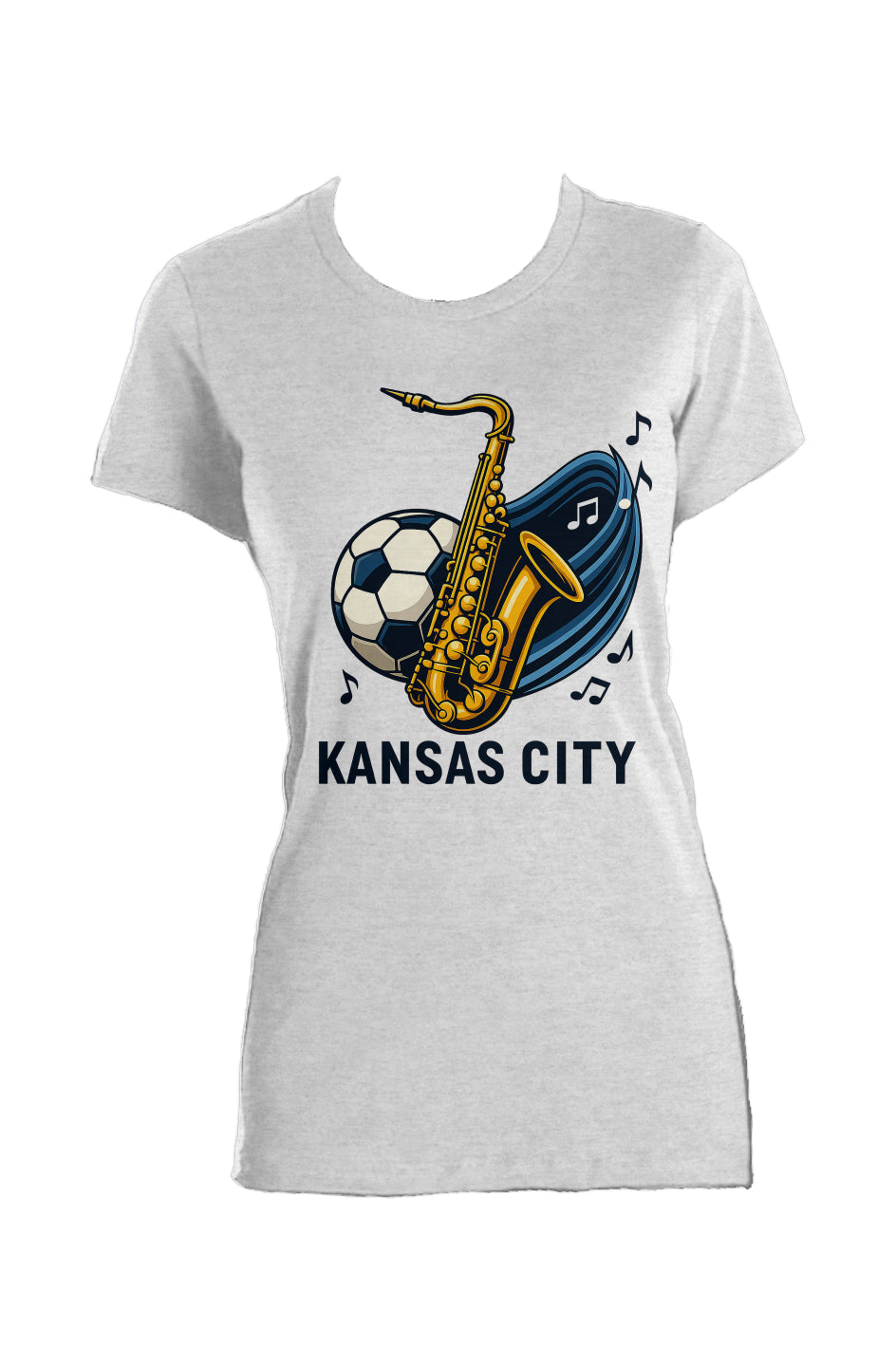 Kansas City Saxophone Ladies Made in USA Crew T-Shirt