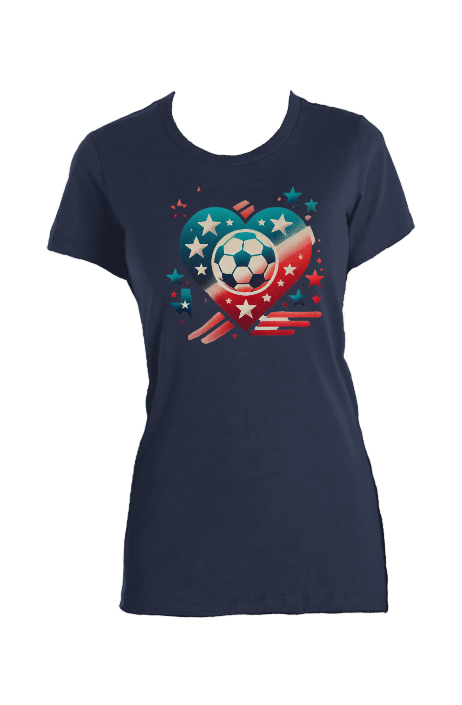 Texas Heart Ladies USA-Made T-Shirt