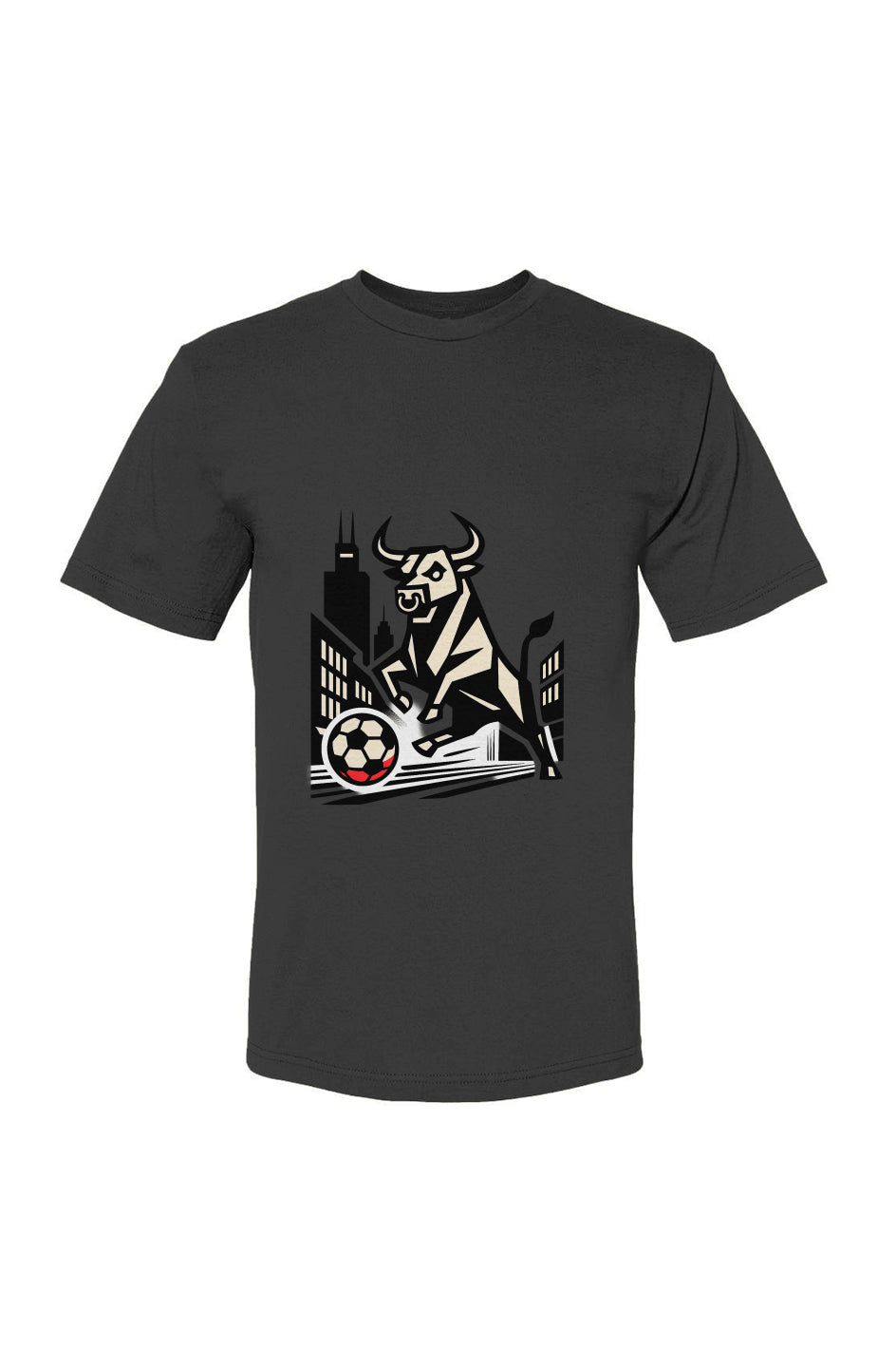 USA Buhl City Black, Navy, Light Navy USA-Made 100% Cotton T-Shirt