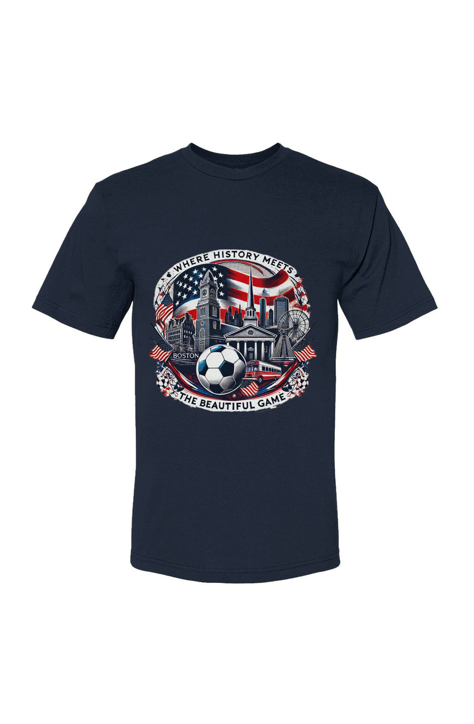 Boston Where History USA-Made 100% Cotton T-Shirt