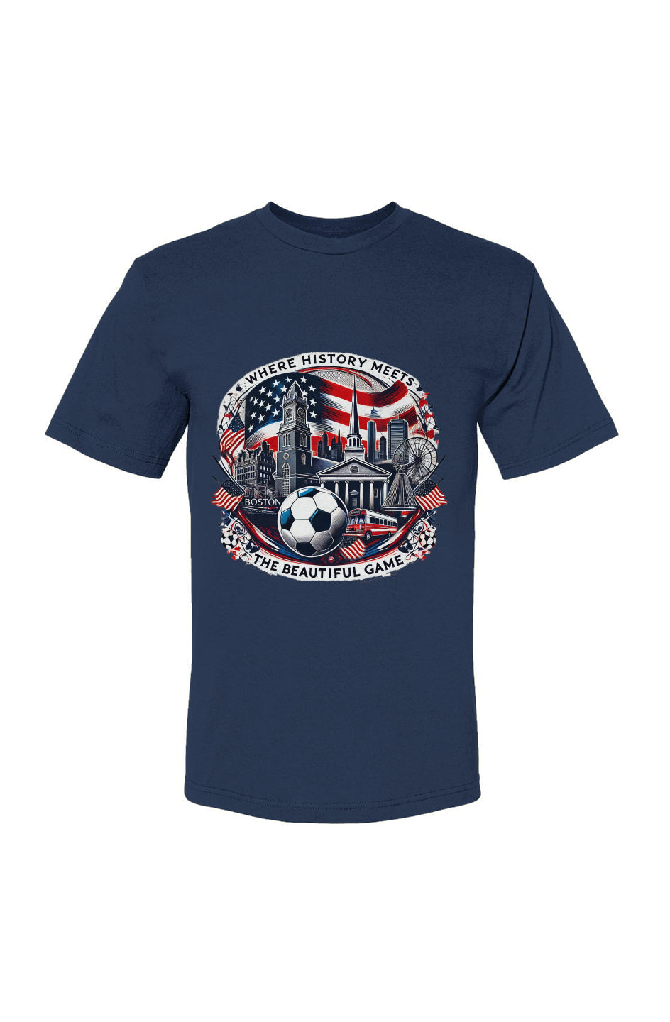 Boston Where History USA-Made 100% Cotton T-Shirt