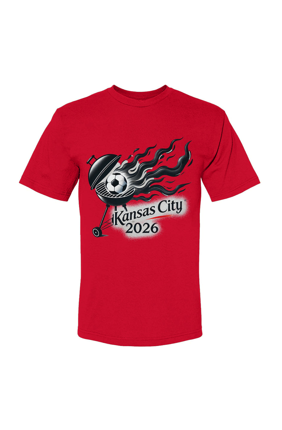 Kansas City Grill Red, White, or Blue USA-Made 100% Cotton T-Shirt