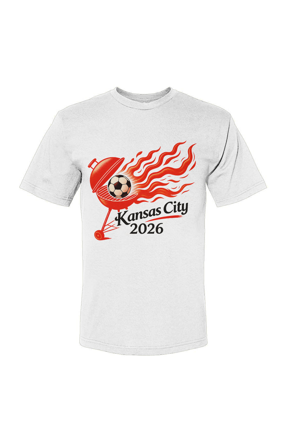 Kansas City Grill Fire USA-Made 100% Cotton T-Shirt