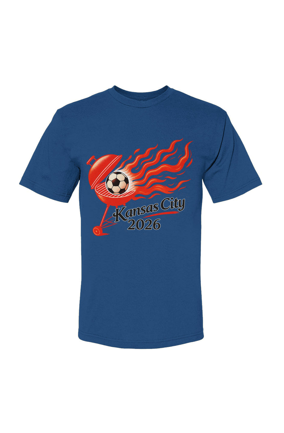 Kansas City Grill Fire USA-Made 100% Cotton T-Shirt