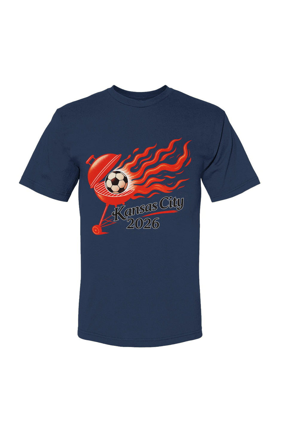 Kansas City Grill Fire USA-Made Cotton T-Shirt