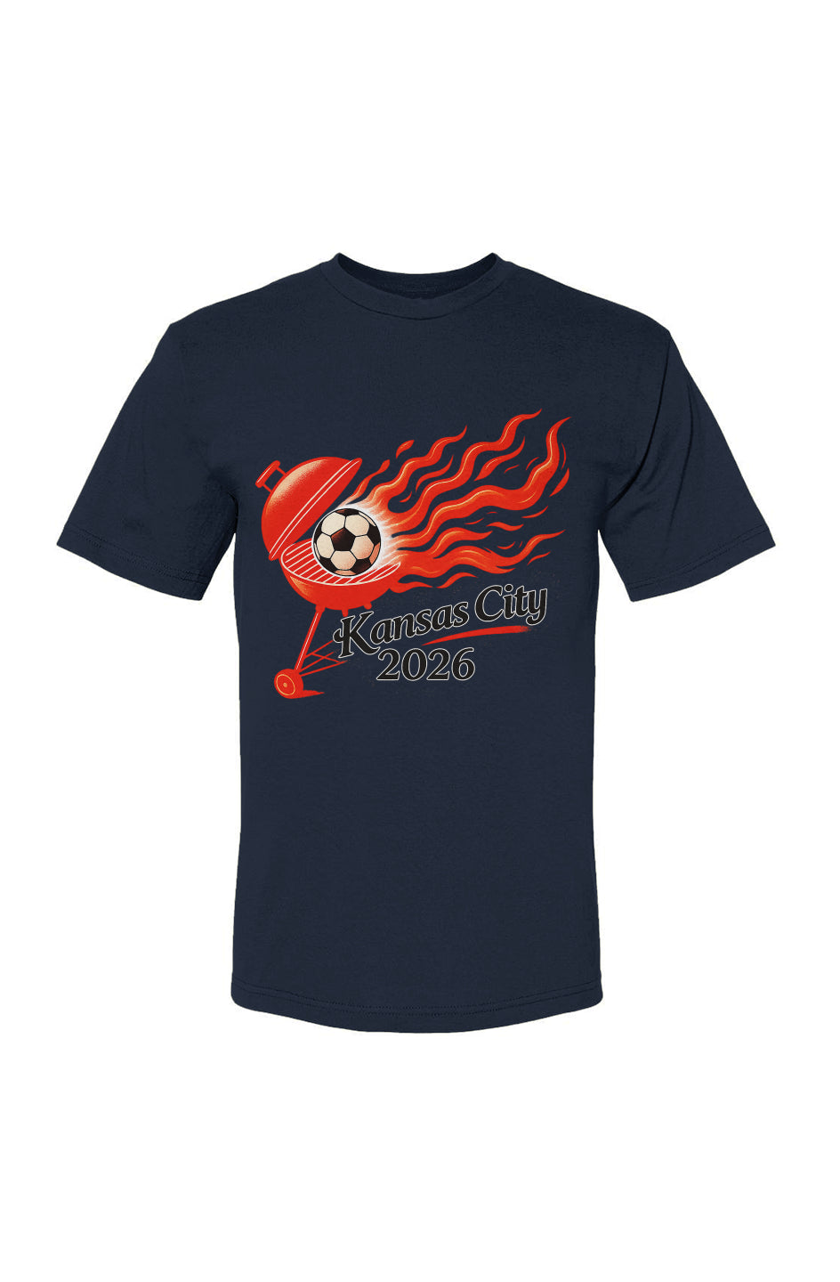 Kansas City Grill Fire USA-Made Cotton T-Shirt