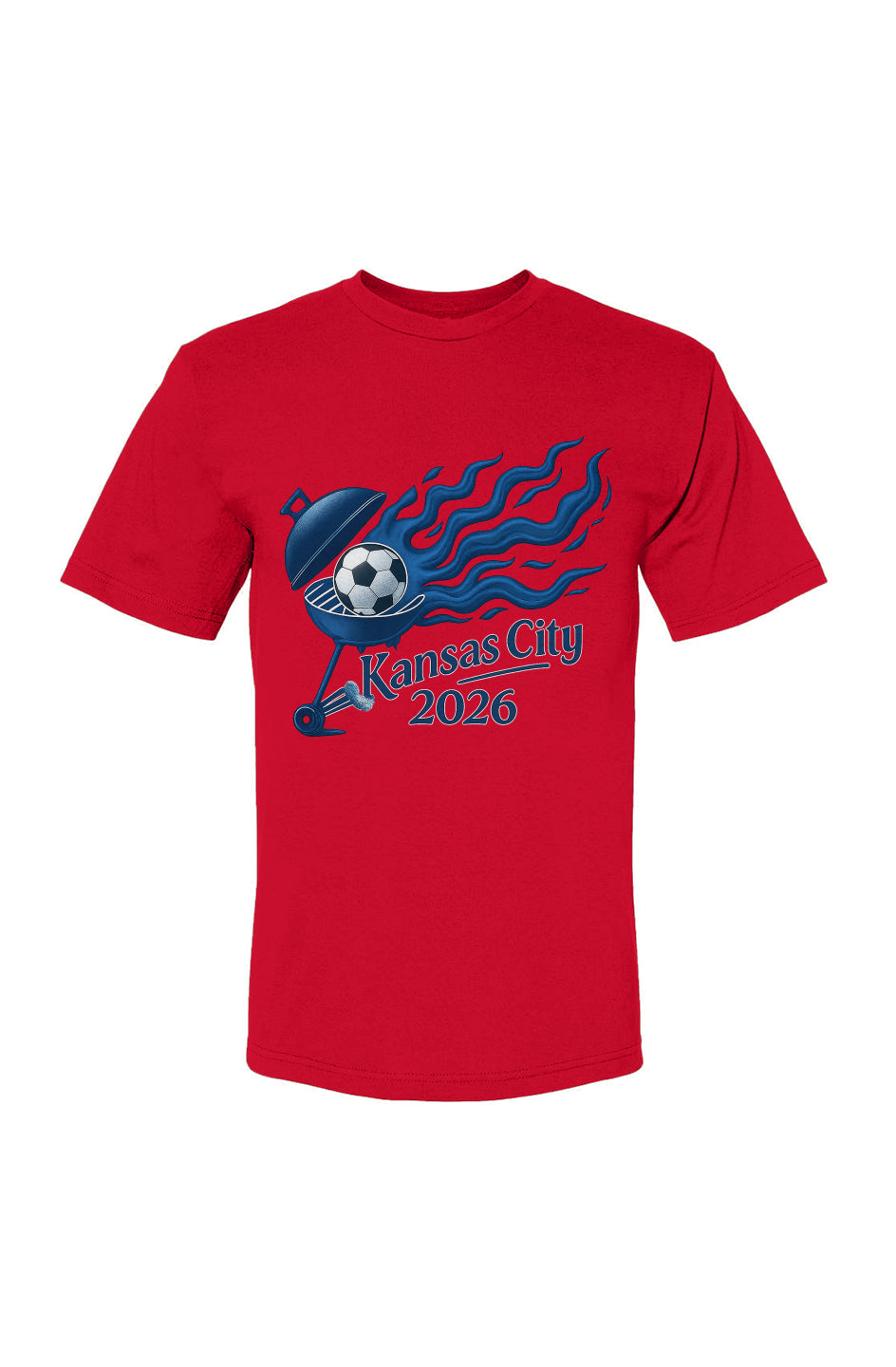 Kansas City Blue Steel Grill USA-Made 100% Cotton T-Shirt