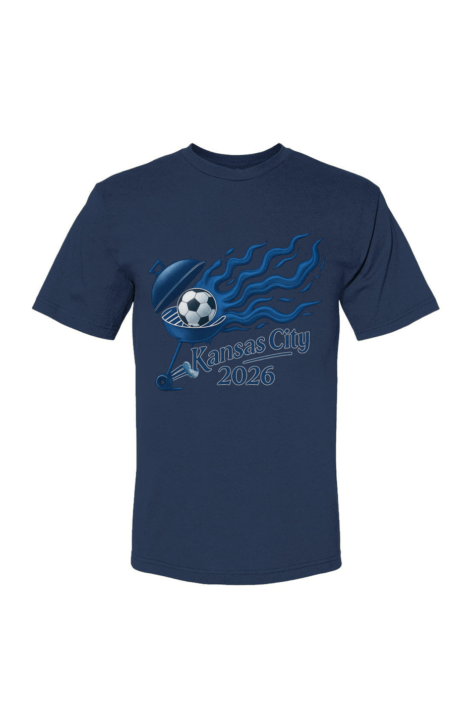 Kansas City Blue Steel Grill USA-Made 100% Cotton T-Shirt