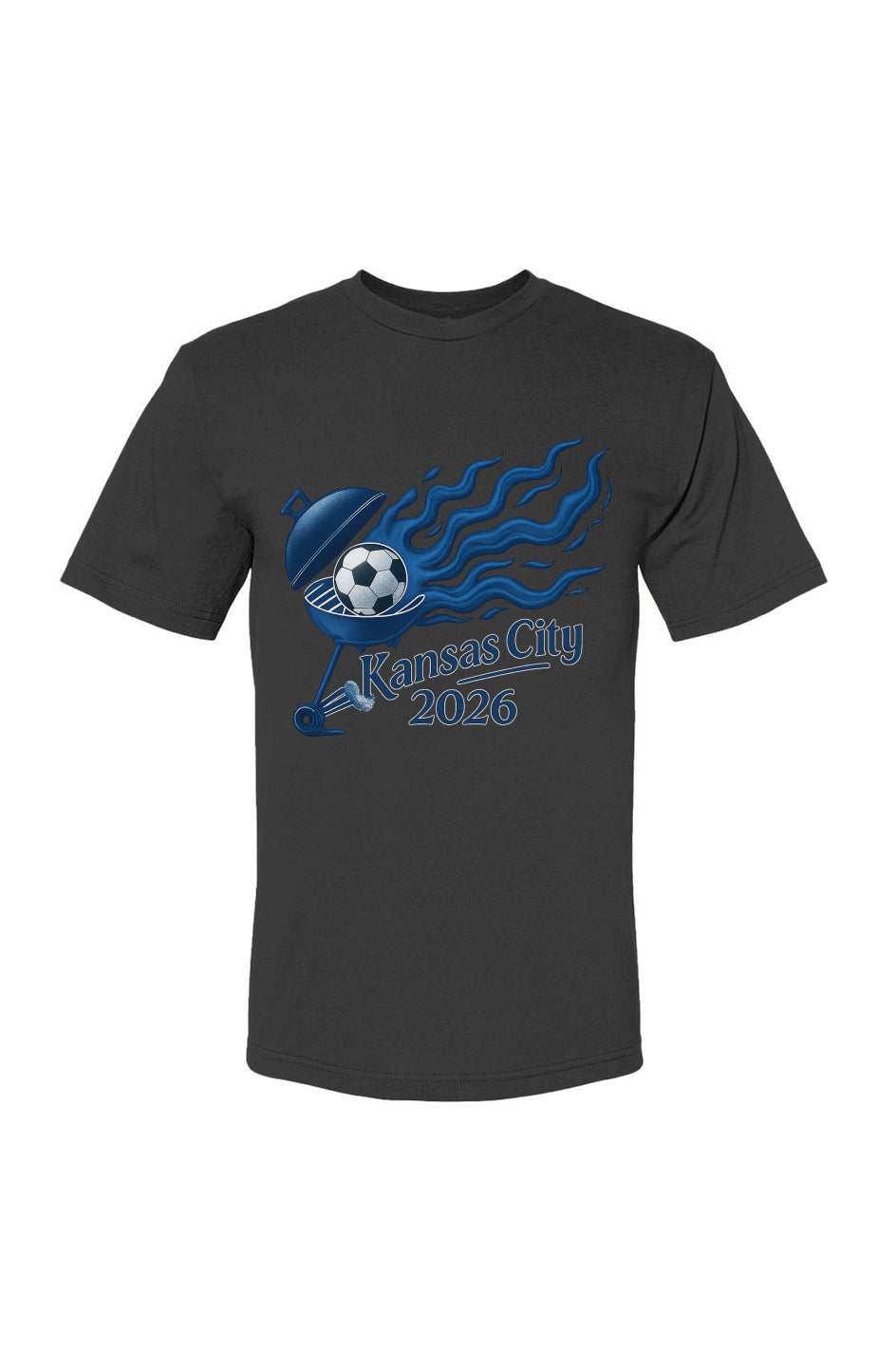 Kansas City Blue Steel Grill USA-Made 100% Cotton T-Shirt