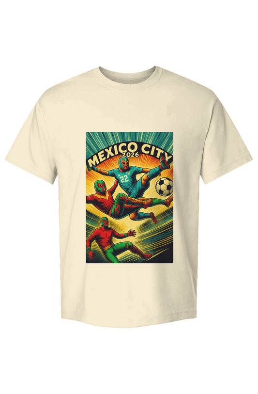 Masked Wrestlers Mexico Heavyweight T shirt