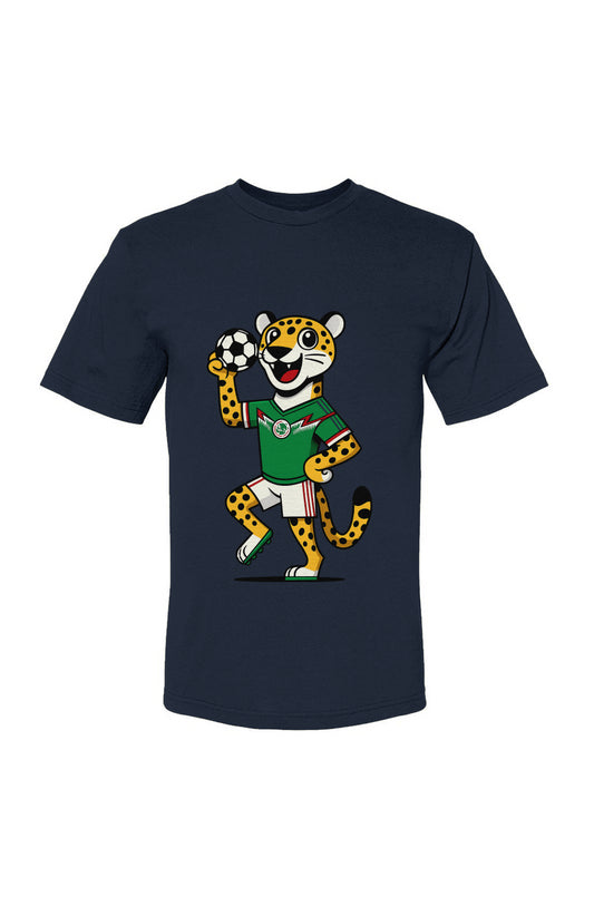 Mexico Jaguar Casual Stripes USA-Made 100% Cotton T-Shirt