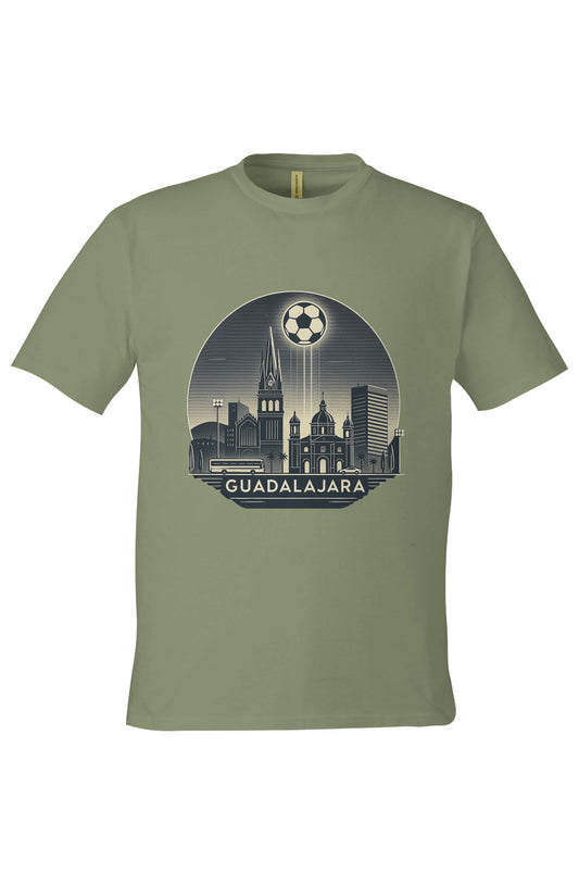 Guadalajara Skyline Mexico-Made 100% Cotton T-Shirt
