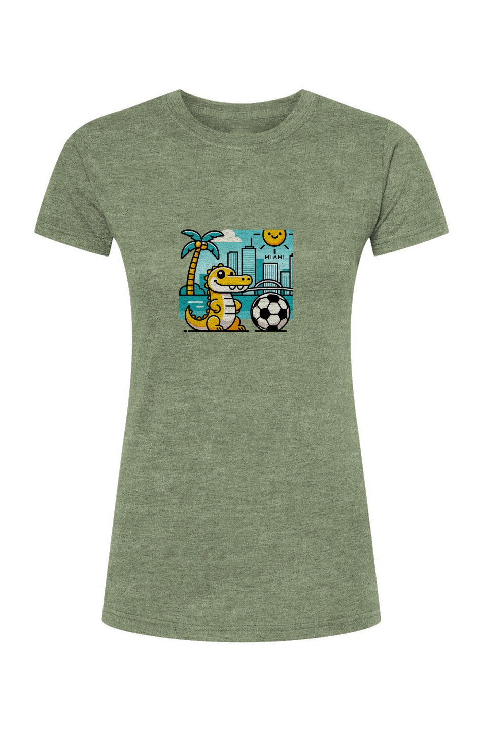 Miami Alligator Women's Poly-Rich T-Shirt
