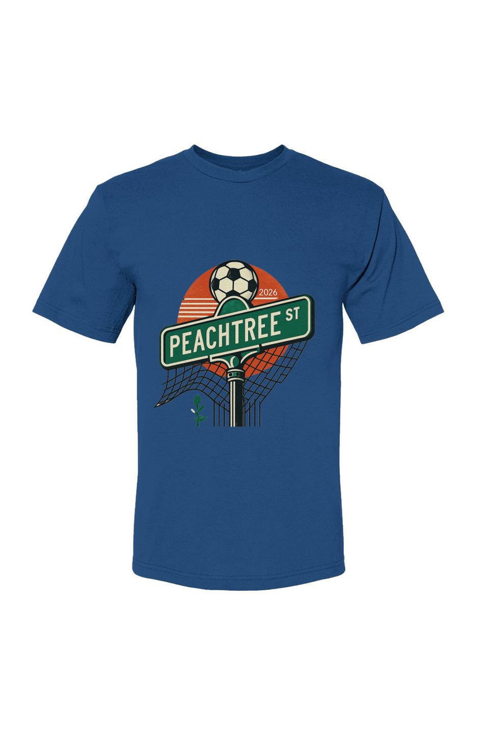 Atlanta Peachtree Street USA-Made 100% Cotton T-Shirt
