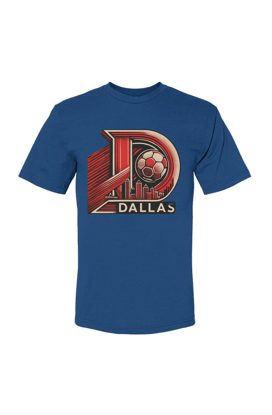 Dallas D Red USA-Made 100% Cotton T-Shirt