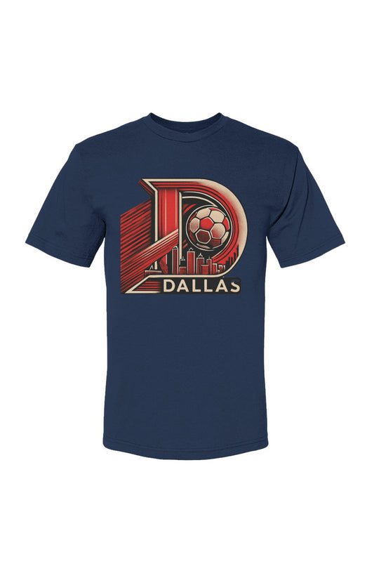 Dallas D Red USA-Made 100% Cotton T-Shirt