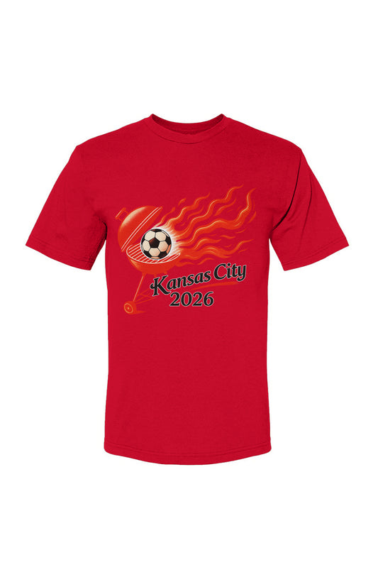 Kansas City Grill Fire USA-Made 100% Cotton T-Shirt