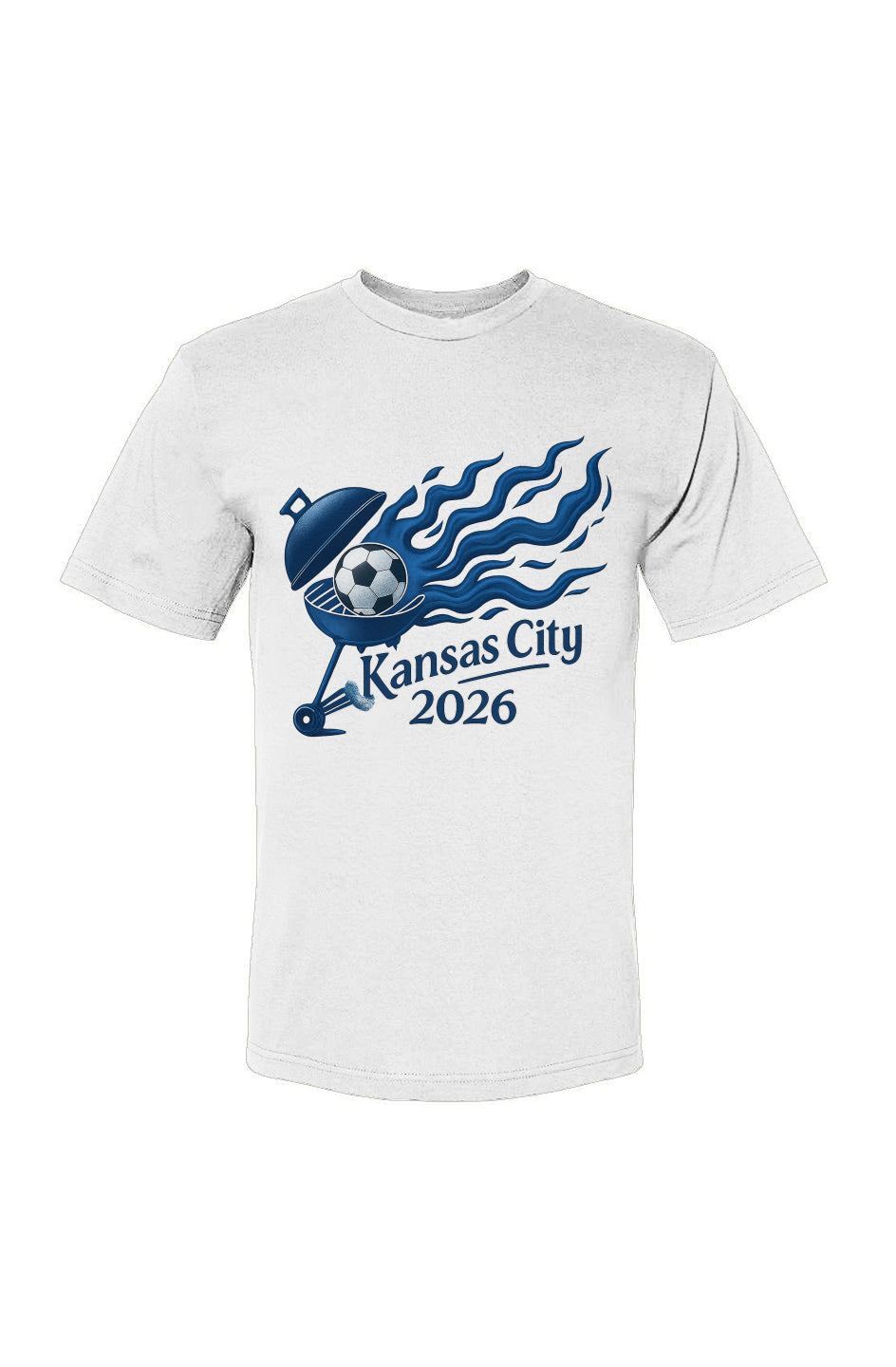 Kansas City Blue Steel Grill USA-Made 100% Cotton T-Shirt