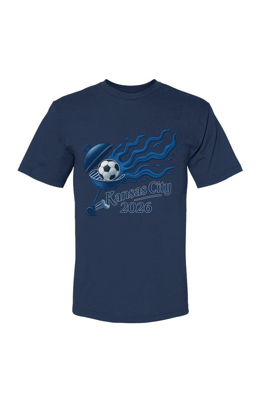 Kansas City Blue Steel Grill USA-Made 100% Cotton T-Shirt