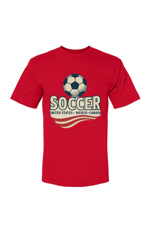Soccer USA-Made 100% Cotton T-Shirt
