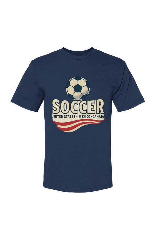 Soccer USA-Made 100% Cotton T-Shirt